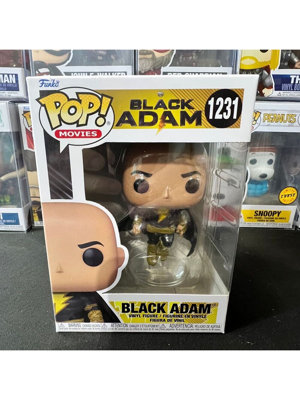 Funko Pop Movies DC Black Adam Vinyl Figure 1231 Black and Gold Suit